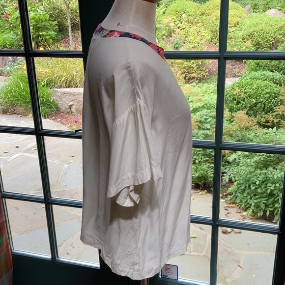 Vintage rayon shell popover top boxy fit simple ! - Picture 3 of 8